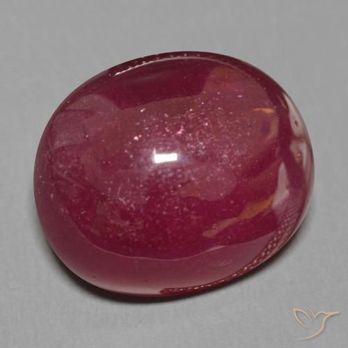 Rubino Vino rosso naturale da 19.84 ct, Ovale, Traslucido