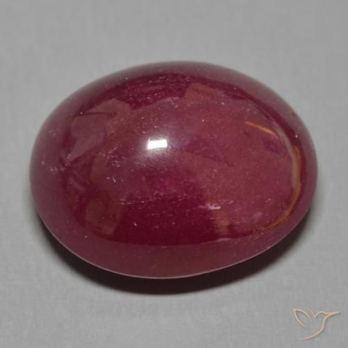 Rubino Vino rosso naturale da 19.84 ct, Ovale, Traslucido