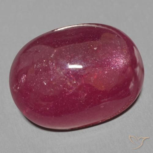Rubino Rosso scuro naturale da 13.94 ct, Ovale, Traslucido