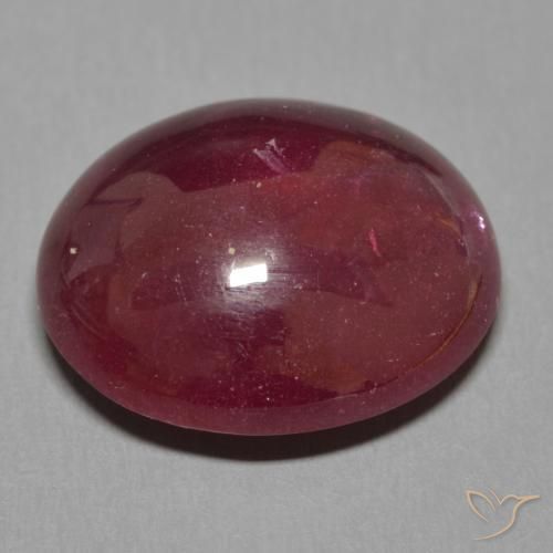 Rubino Rosso scuro naturale da 15.91 ct, Ovale, Traslucido