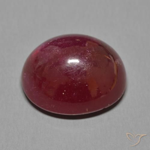 Rubino Rosso scuro naturale da 27.79 ct, Ovale, Traslucido