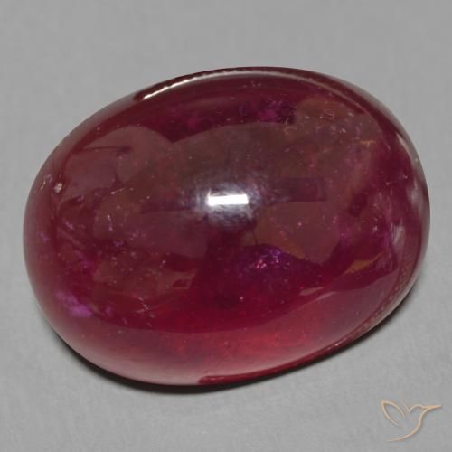 Rubino Rosso scuro naturale da 18.30 ct, Ovale, Traslucido