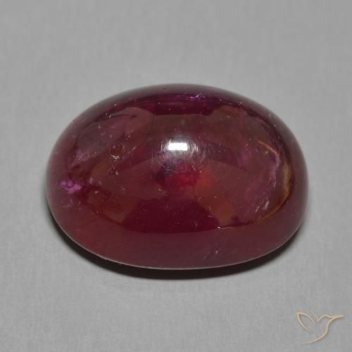 Rubino Rosso scuro naturale da 18.30 ct, Ovale, Traslucido