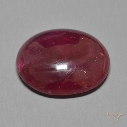 Rubino Rosso scuro naturale da 19.04 ct, Ovale, Traslucido
