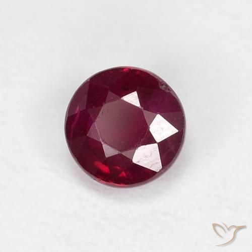 Rubino Vino rosso naturale da 0.44 ct, Rotondo, VS