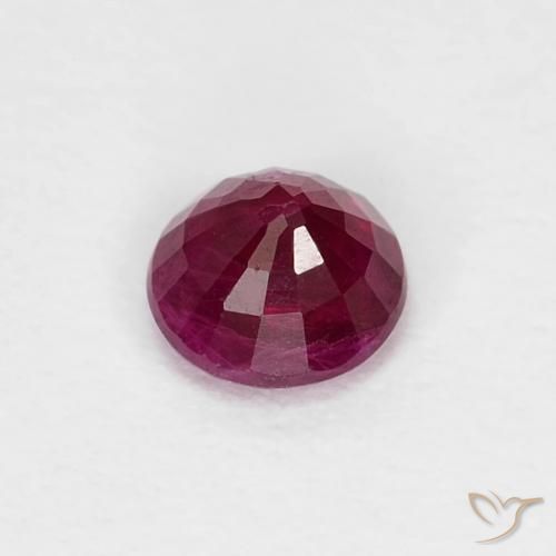 Rubino Rosso scuro naturale da 0.36 ct, Rotondo, SI