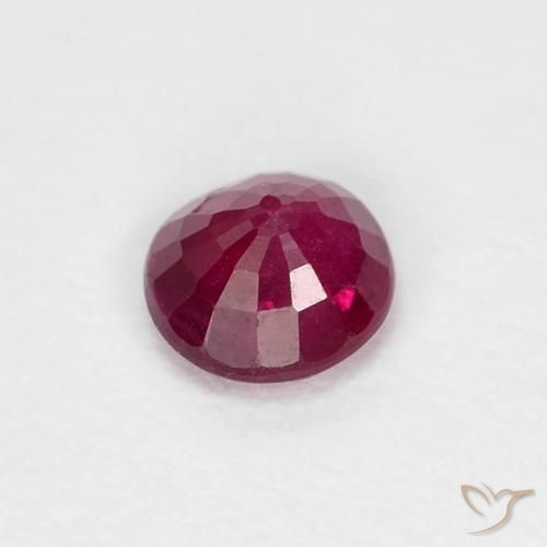 Rubino Vino Rosso Profondo naturale da 0.31 ct, Rotondo, SI