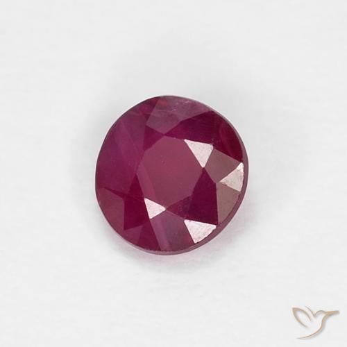 Rubino Rosso scuro naturale da 0.31 ct, Rotondo, SI