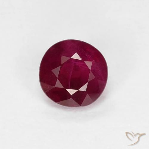 0.33ct Naturale Vino Rosso Profondo Rubino, Rotondo, SI