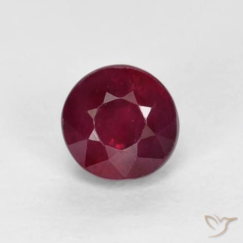 0.49ct Naturale Vino rosso Rubino, Rotondo, VS-SI