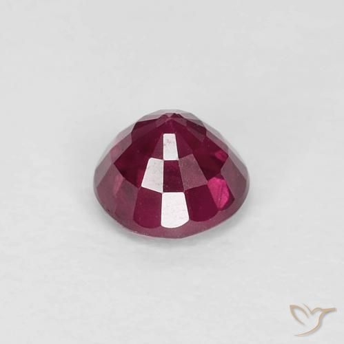Rubino Vino Rosso Profondo naturale da 0.36 ct, Rotondo, VS-SI
