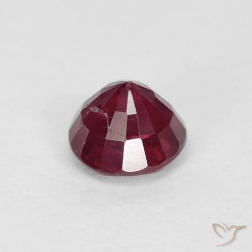 Rubino Vino rosso naturale da 0.40 ct, Rotondo, VS-SI