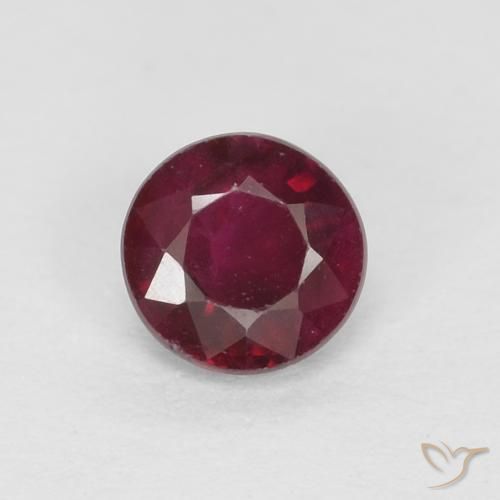 0.34ct Naturale Vino rosso Rubino, Rotondo, VS