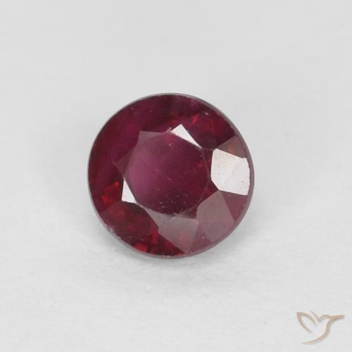Rubino Vino rosso naturale da 0.34 ct, Rotondo, VS