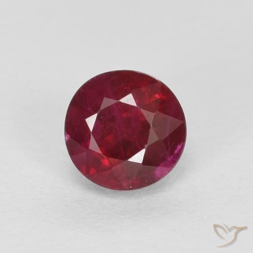 0.43ct Naturale Vino Rosso Profondo Rubino, Rotondo, SI
