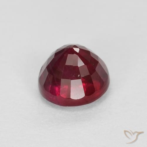 Rubino Vino Rosso Profondo naturale da 0.43 ct, Rotondo, SI