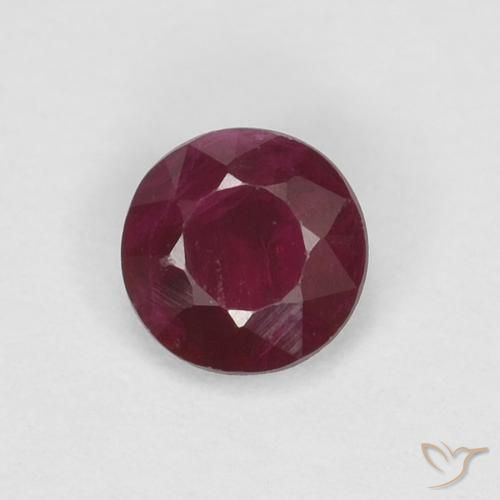 0.29ct Naturale Rosso scuro Rubino, Rotondo, SI