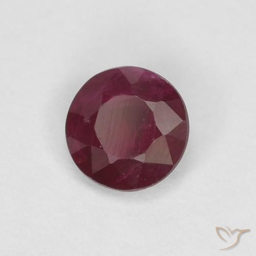 Rubino Rosso scuro naturale da 0.29 ct, Rotondo, SI