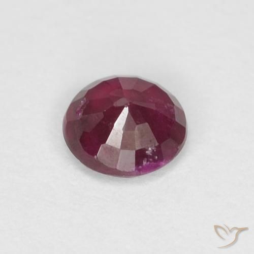 Rubino Rosso scuro naturale da 0.29 ct, Rotondo, SI