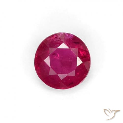 0.31ct Naturale Vino Rosso Profondo Rubino, Rotondo, VS-SI