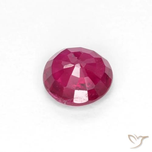 Rubino Vino Rosso Profondo naturale da 0.31 ct, Rotondo, VS-SI