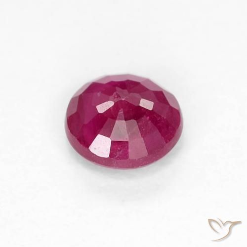 Rubino Vino Rosso Profondo naturale da 0.34 ct, Rotondo, VS-SI