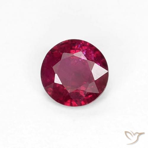 Rubino Vino Rosso Profondo naturale da 0.29 ct, Rotondo, VS-SI