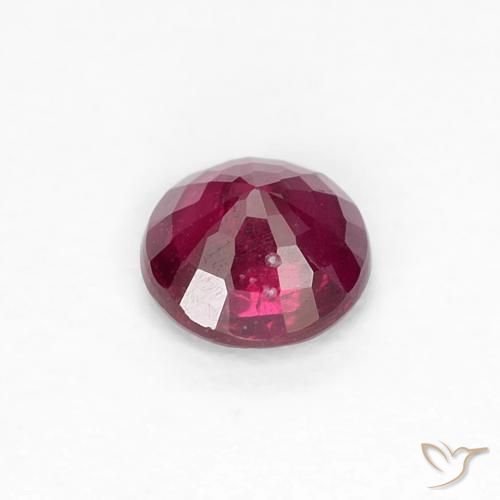 Rubino Vino Rosso Profondo naturale da 0.29 ct, Rotondo, VS-SI