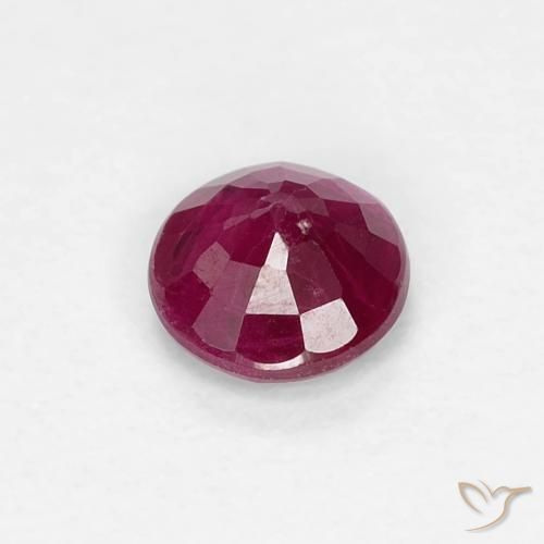 Rubino Vino Rosso Profondo naturale da 0.31 ct, Rotondo, VS-SI
