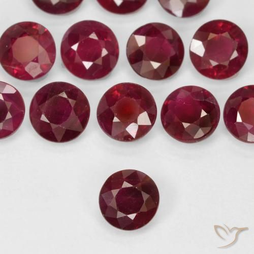 0.29ct Naturale Rosso scuro Rubino, Rotondo, VS
