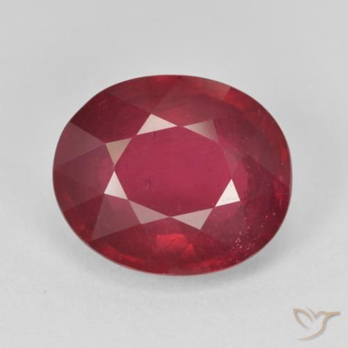 9.16ct Naturale Sangue rosso Rubino, Ovale, VS