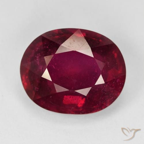 12.05ct Naturale Sangue rosso Rubino, Ovale, VS