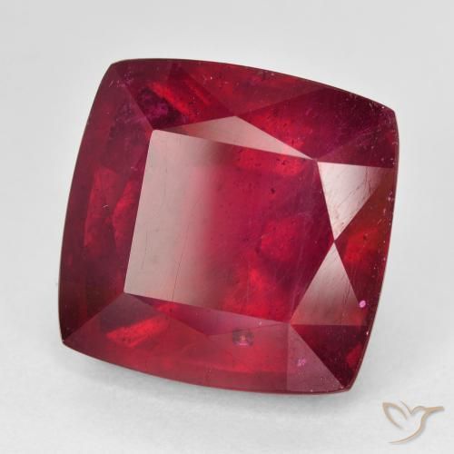 Rubino Rosso scuro naturale da 24.06 ct, Cuscino, VS
