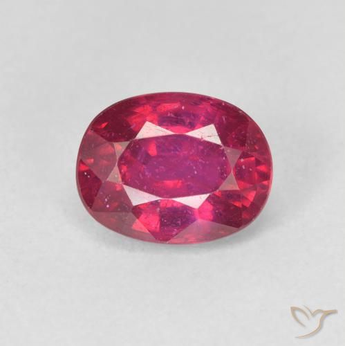 2.13ct Naturale Rosso chiaro Rubino, Ovale, VS