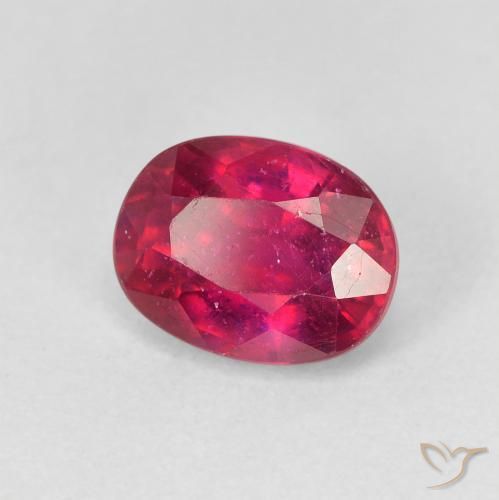 Rubino Rosso chiaro naturale da 2.13 ct, Ovale, VS