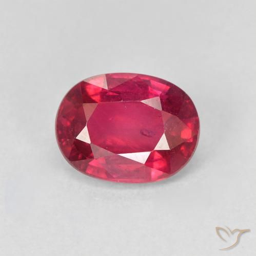 1.94ct Naturale Medium Dark-Red Rubino, Ovale, VS-SI