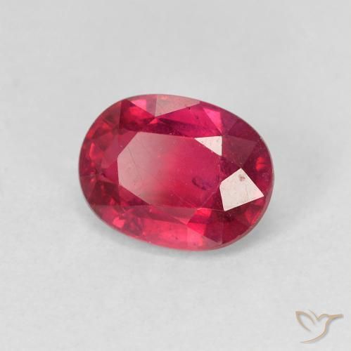 Rubino Medium Dark-Red naturale da 1.94 ct, Ovale, VS-SI
