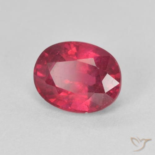Rubino marmellata rossa naturale da 1.92 ct, Ovale, VS