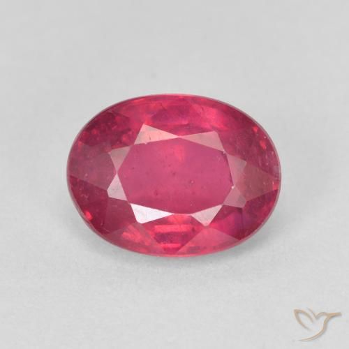 1.91ct Naturale Rosso medio Rubino, Ovale, VS