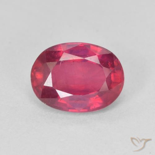1.74ct Naturale Rosso medio Rubino, Ovale, VS
