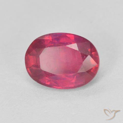 Rubino Rosso medio naturale da 1.74 ct, Ovale, VS