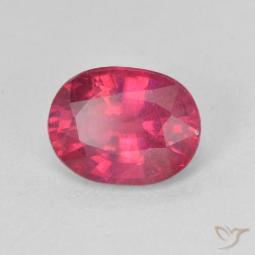 Rubino Rosso medio naturale da 1.85 ct, Ovale, VS