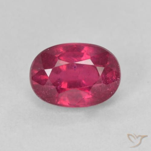 Rubino Medium Dark-Red naturale da 1.42 ct, Ovale, VS