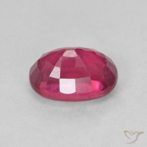 Rubino Medium Dark-Red naturale da 1.42 ct, Ovale, VS