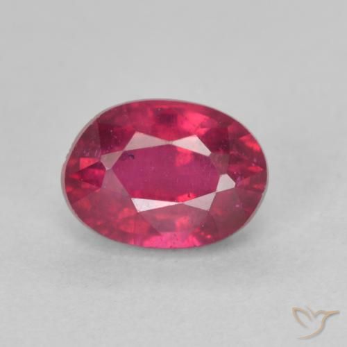 1.43ct Naturale Rosso chiaro Rubino, Ovale, VS