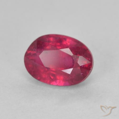 Rubino Rosso chiaro naturale da 1.43 ct, Ovale, VS