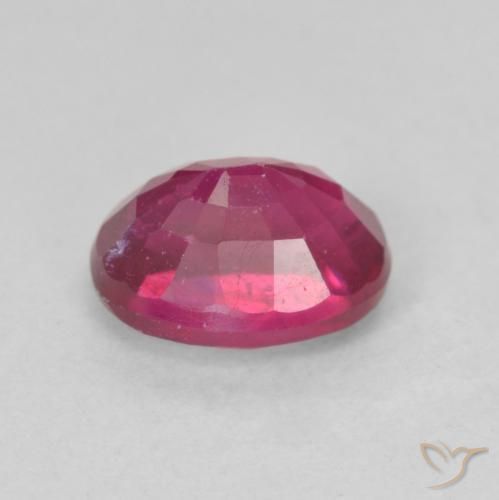 Rubino Medium Dark-Red naturale da 1.45 ct, Ovale, VS