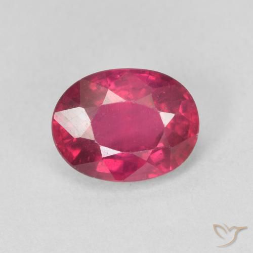 1.96ct Naturale Rosso chiaro Rubino, Ovale, VS