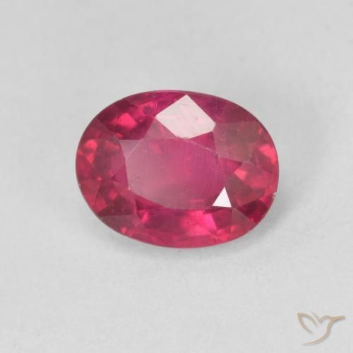 Rubino Rosso chiaro naturale da 1.96 ct, Ovale, VS