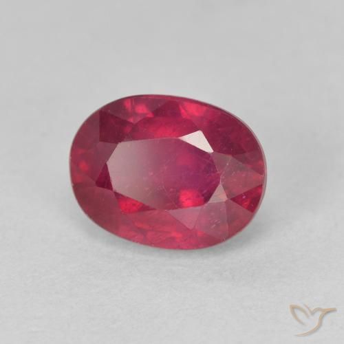 Rubino Rosso medio naturale da 2.34 ct, Ovale, VS